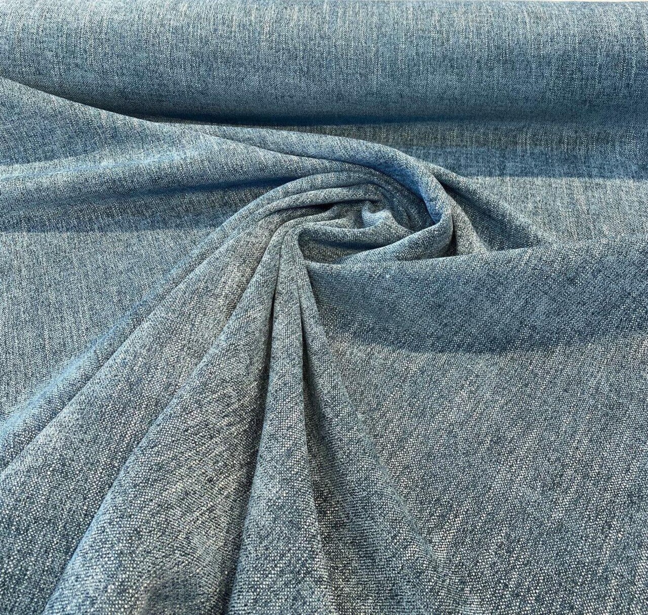 1 Yard Connector Teal Aegean Soft Chenille Upholstery Fabric 56 Inch Width 90% Polyester 10% Cotton